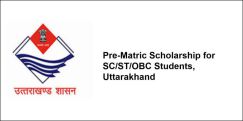 Pre-Matric Scholarship for SC/ST/OBC Students, Uttarakhand 2018-19, Class 6