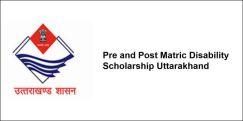 Pre and Post Matric Disability Scholarship  Uttarakhand 2018, Class 9