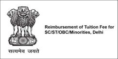 Reimbursement of Tuition Fee for  SC/ST/OBC/Minorities, Delhi 2018, Class 10