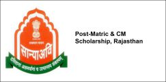 Post-Matric & CM Scholarship  2017-18, Rajasthan, Class 12